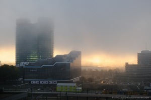 Zondag daalde er opeens een wolk neer en zat Utrecht in de waterkoude mist
